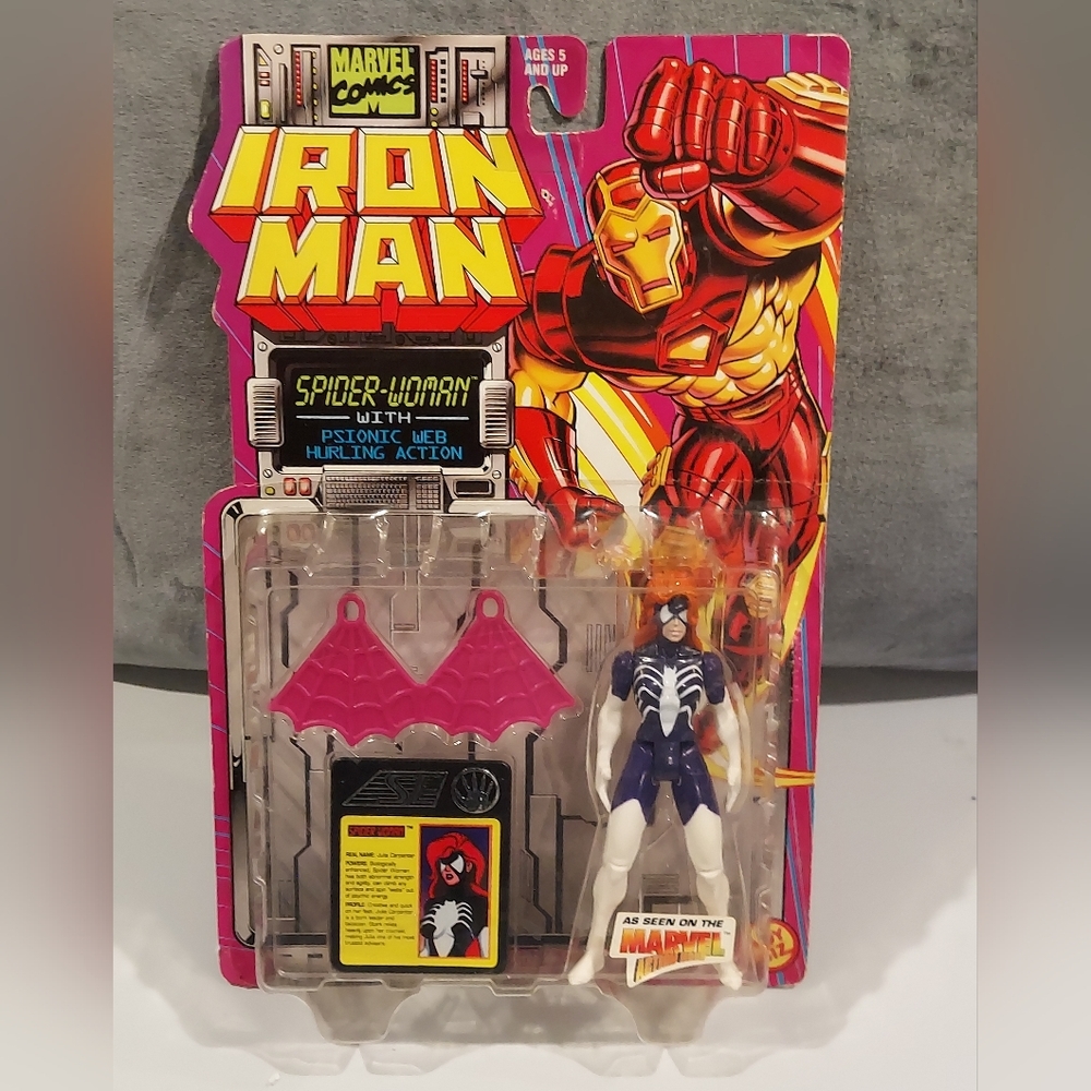 NEW MARVEL IRON-MAN SERIES SPIDER-WOMAN ACTION FIGURE PSIONIC WEB HURLING ACTION